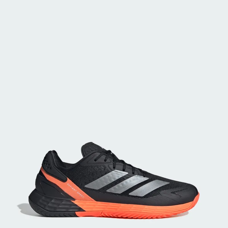 Adidas Defiant Speed 2 Tennisschoenen Core Black / Core Black / Lucid Orange | KI5999