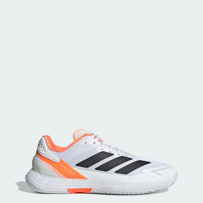 Adidas Defiant Speed 2 Tennisschoenen Cloud White / Core Black / Lucid Orange | JR1745