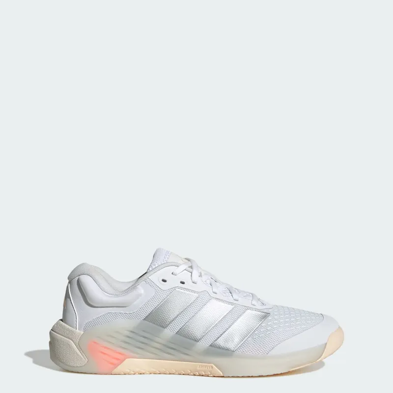 Adidas Dropset 4 Power Training Cloud White / Silver Metallic / Lucid Orange | JR4666