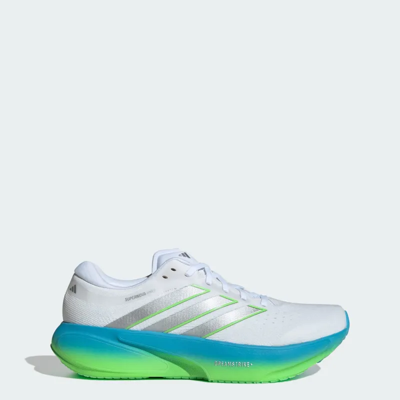 Adidas SUPERNOVA RISE 3 HARDLOOPSCHOENEN Cloud White / Silver Metallic / Semi Blue Burst | JP8680