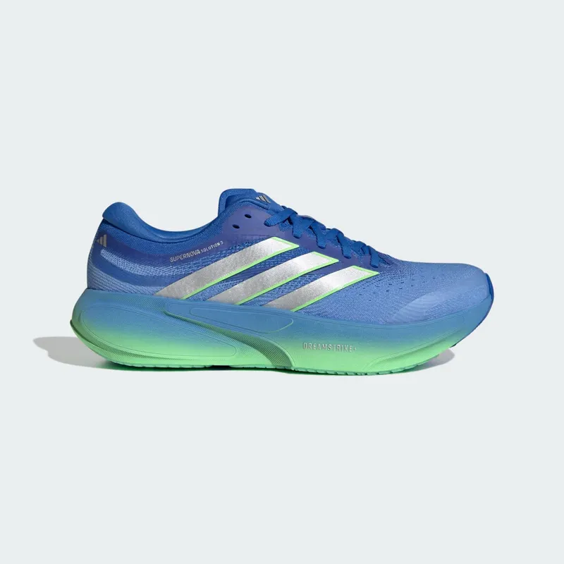 Adidas SUPERNOVA SOLUTION 3 HARDLOOPSCHOENEN Lucky Blue / Silver Metallic / Lime Burst | JR7399