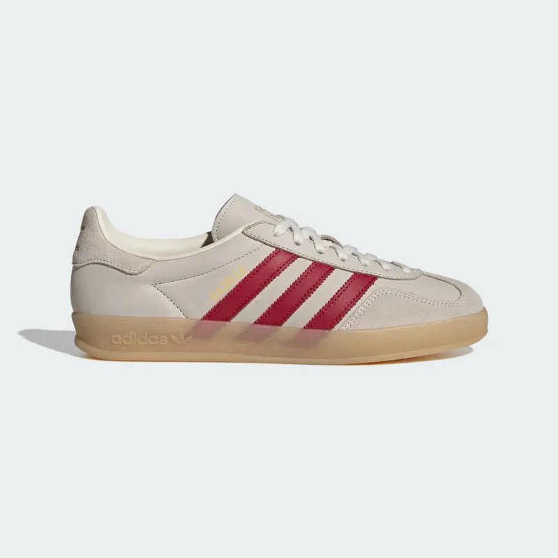 Adidas GAZELLE INDOOR SCHOENEN Cream White / Team Victory Red / Gum | IH9676