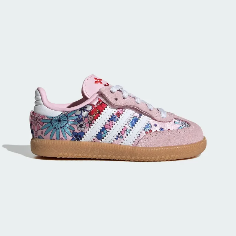 Adidas ADIDAS LIBERTY LONDON SAMBA OG COMFORT CLOSURE ELASTIC LACE SNEAKERS Clear Pink / Cloud White / Gum | JQ2006