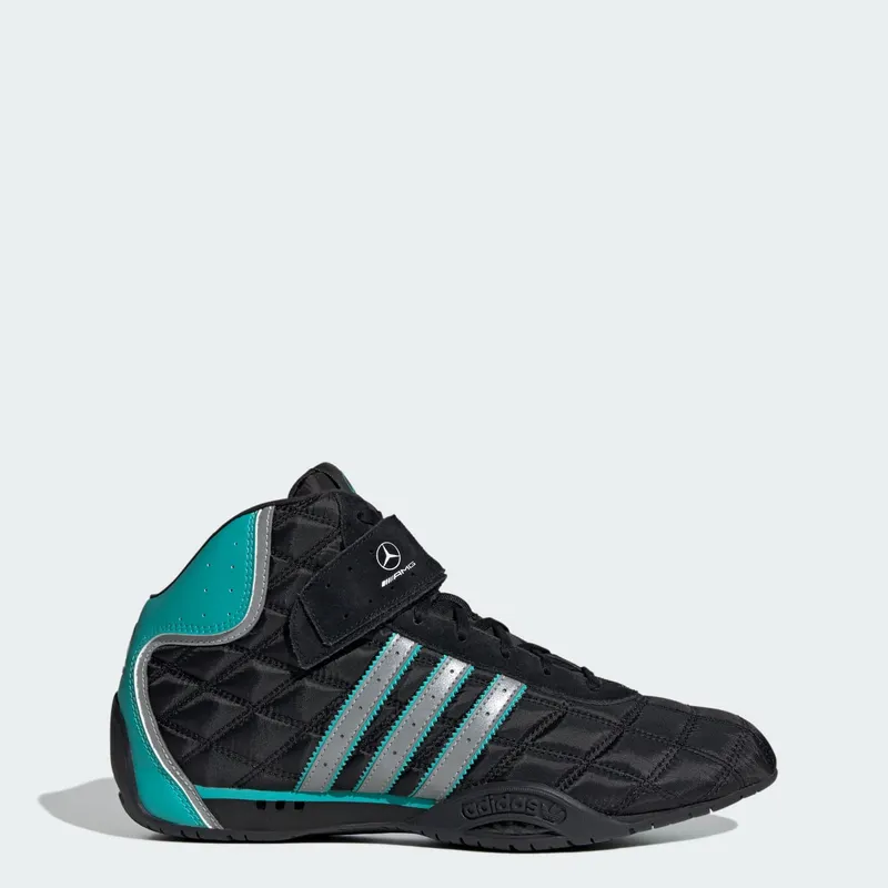 Adidas ADIRACER HI MERCEDES AMG PETRONAS F1 TEAM SCHOENEN Core Black / Matte Silver / Semi Mint Rush | KJ1190