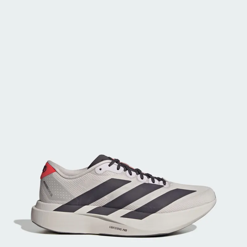 Adidas ADIZERO EVO SL WOVEN AUDI REVOLUT F1 TEAM SCHOENEN Chalk Pearl / Utility Black / Hi-Res Red “Chalk/Pearl/Utility Black/Red” | KJ3670