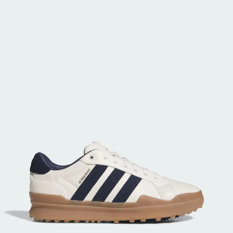 Adidas RETROCROSS GRIPMORE SPIKELESS GOLFSCHOENEN Chalk White / Collegiate Navy / Gum | JR1899