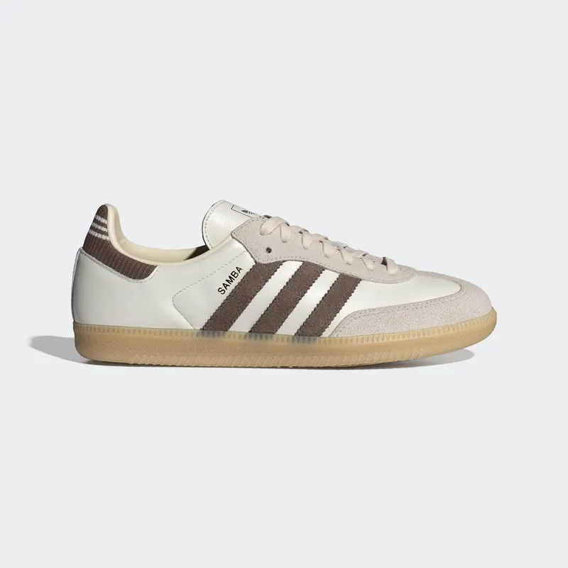 Adidas SAMBA OG SCHOENEN Cloud White / Earth Strata / Gum | IH6845
