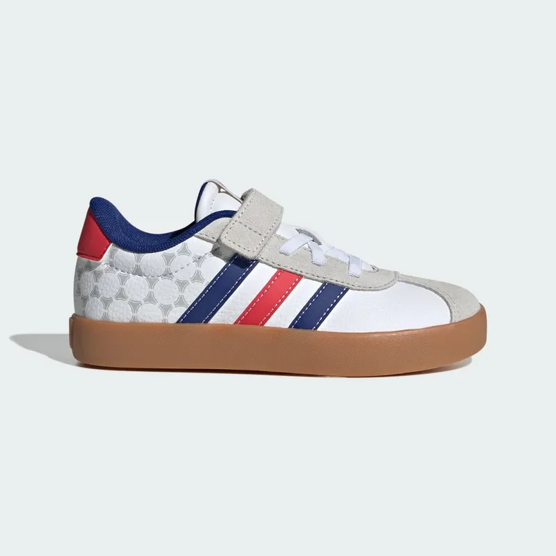 Adidas VL Court 3.0 Kids Cloud White / Pure Ruby / Mystery Ink “Cloud White/Pure Ruby/Ink” | KI5707