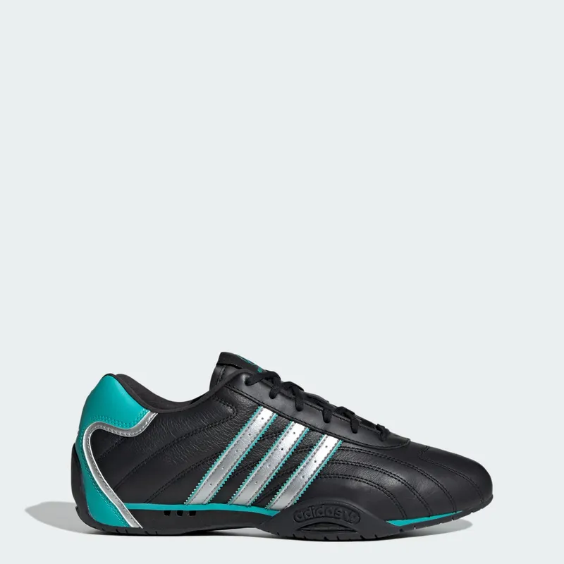 Adidas ADIRACER LO MERCEDES AMG PETRONAS F1 TEAM SCHOENEN Core Black / Matte Silver / Semi Mint Rush | KJ1188