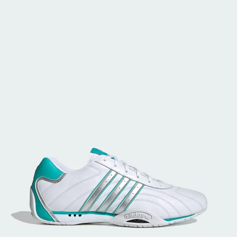 Adidas ADIRACER LO MERCEDES AMG PETRONAS F1 TEAM SCHOENEN Cloud White / Matte Silver / Semi Mint Rush | KJ1187