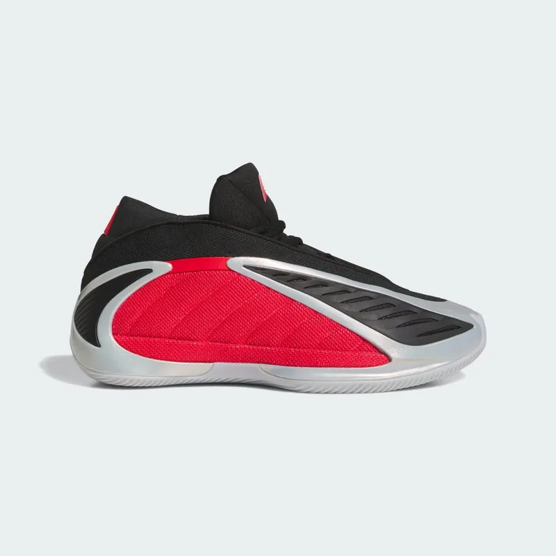 Adidas Anthony Edwards 2 Silver Metallic / Pure Ruby / Core Black | JQ9497