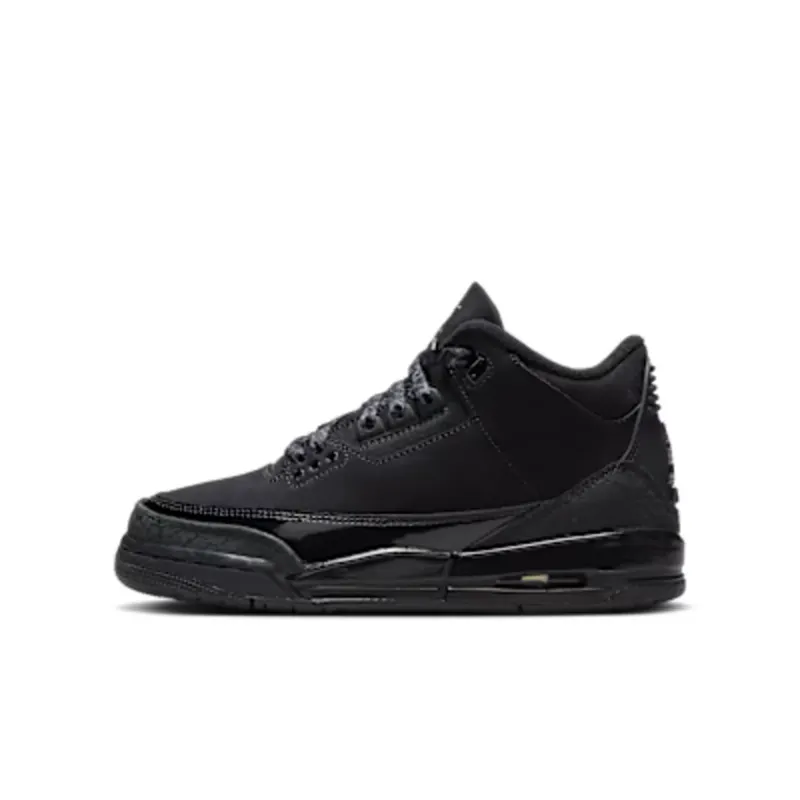 Air Jordan 3 GS “Black Cat” “Black/Dark Charcoal/Black” | DM0967-001