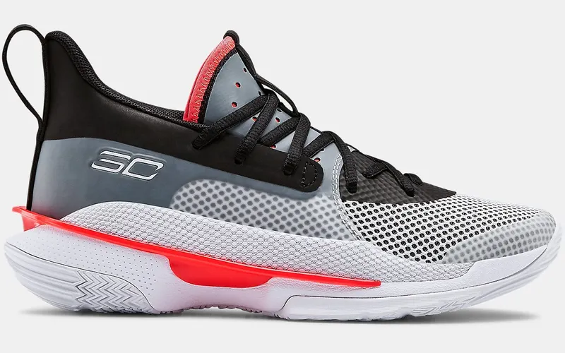 Under Armour Curry 7 UNDRTD “White / Black / Beta Red / Halo Grey / Eureaka Yellow” | 3022113-100