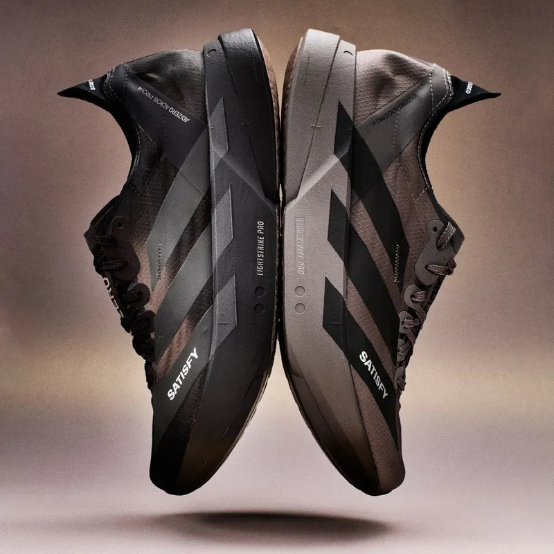 Adidas ADIZERO ADIOS PRO 4 SATISFY Shoes Brown / Aurora Coffee Met. / Aurora Coffee “Brown/Aurora Coffee/Aurora Coffee” | KH8445