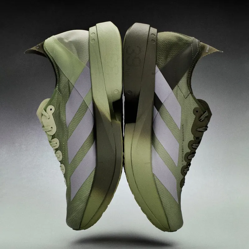 Adidas ADIZERO ADIOS PRO 4 SATISFY Shoes Tent Green / Matte Silver / Magic Lime | KH8444