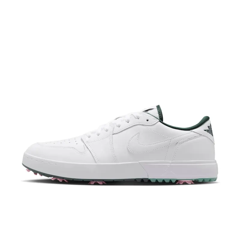 Air Jordan 1 Low Golf Spiked “White Fir Elemental Pink” | IQ3417-100