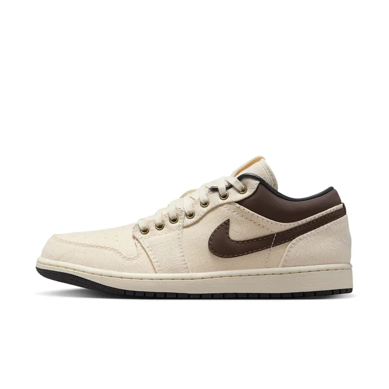 Air Jordan 1 Low Premium “Pale Ivory Baroque Brown” “Pale Ivory/Off Noir/Baroque Brown” | IB8058-110