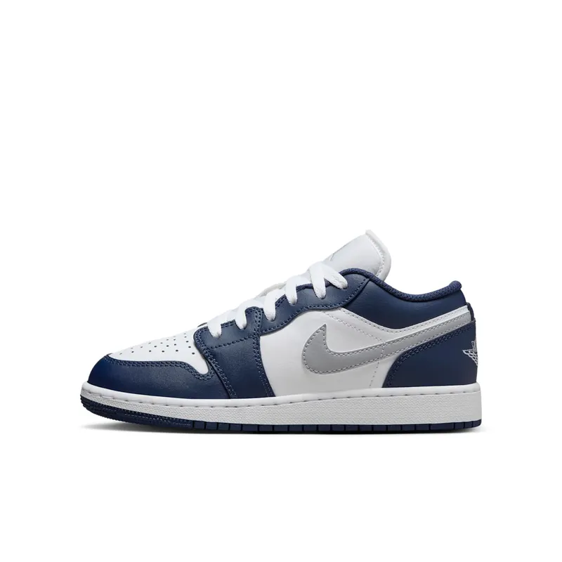 Jordan 1 Low Midnight Navy Wolf Grey “White / Midnight Navy / Wolf Grey” | 553560-141