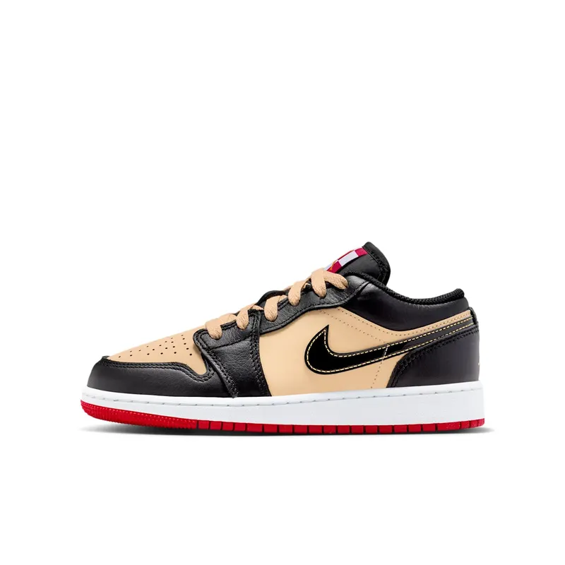 Jordan 1 Low Pizza “Sesame / Fire Red / White” | HQ2016-200