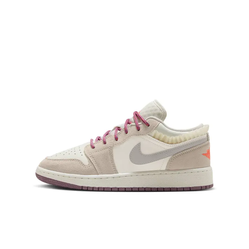 Jordan 1 Low SE GS “Sail Legend Light Brown Violet Dust Neutral Grey” | FQ8094-100