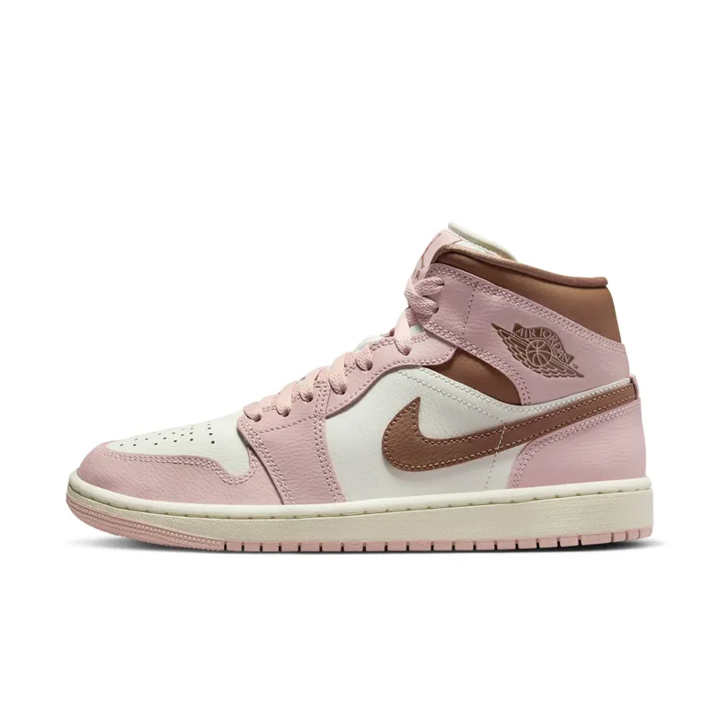 Jordan 1 Mid “Pink Oxford Brown” | BQ6472-620