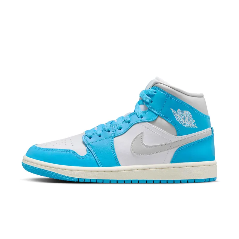Jordan 1 Mid “Dark Powder Blue White Sail Neutral Grey” | BQ6472-400