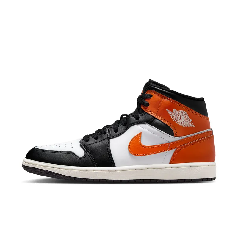 Air Jordan 1 Mid “Black Toe Starfish” “Black/Starfish” | DQ8426-801