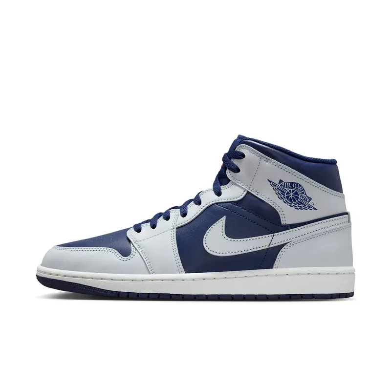Air Jordan 1 Mid “Blue” “Blue Void/Summit White/Hot Lava/Pure Platinum” | DQ8426-403