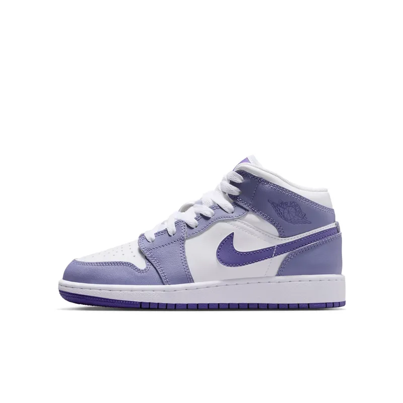 Jordan 1 Mid GS “Dusty Amethyst White Court Purple” | DQ8423-500