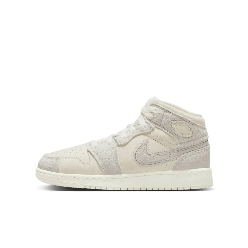 Jordan 1 Mid SE GS “Craft Pale Ivory” | FN7449-100