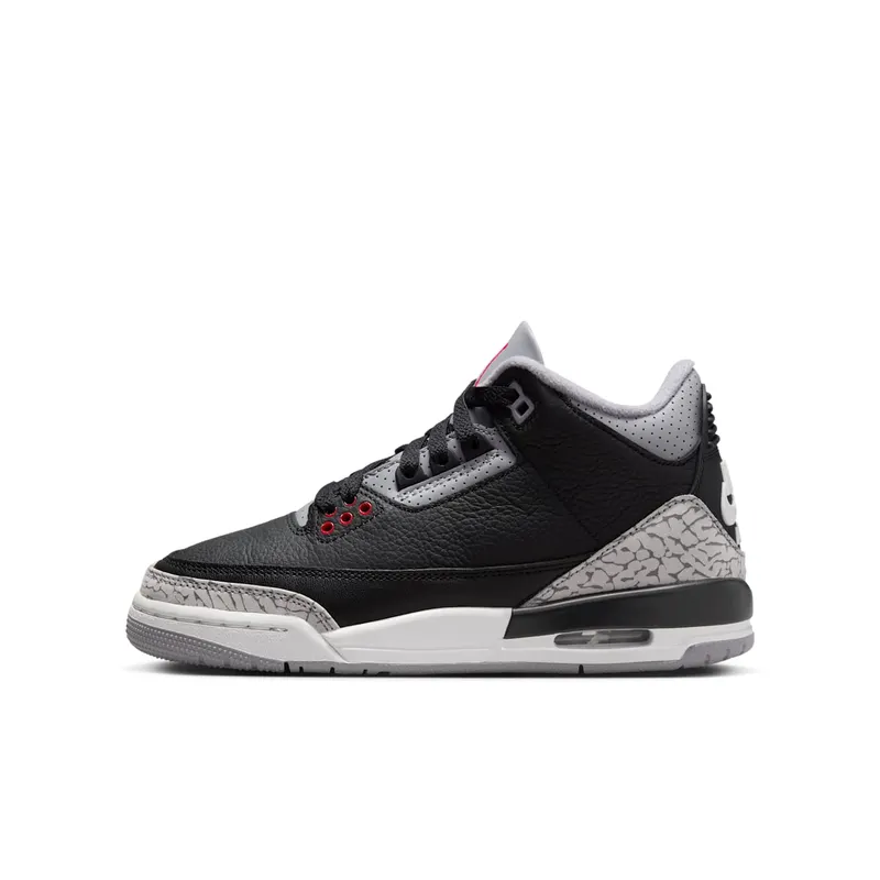 Air Jordan 3 GS “Black Cement” “Black/Fire Red/Cement Grey” | DM0967-010
