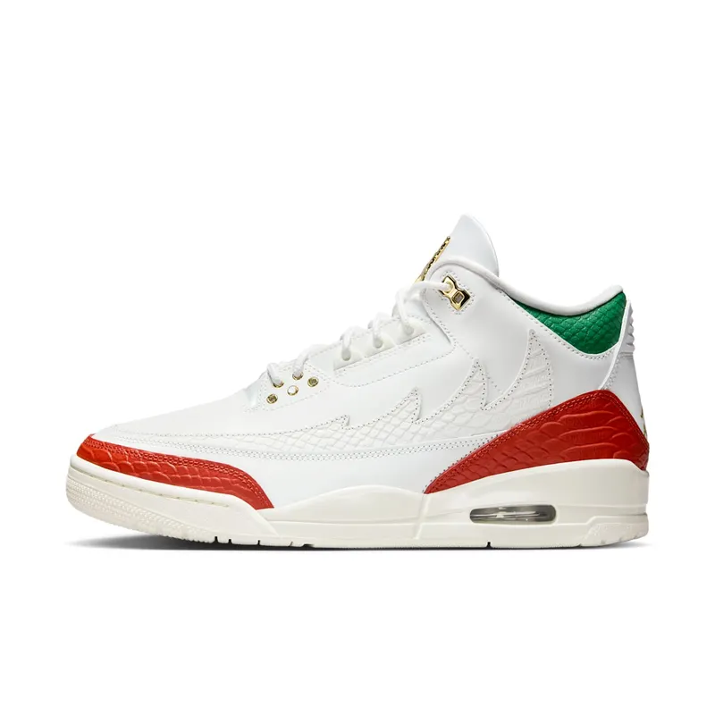 Air Jordan 3 “El Vuelo” “White/Red/Green” | IO1752-100