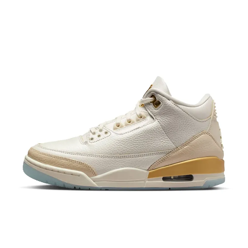 Air Jordan 3 “Champagne And Oysters” “Sail/Team Gold/Pale Ivory/Metallic Gold/Ice” | IB2255-100