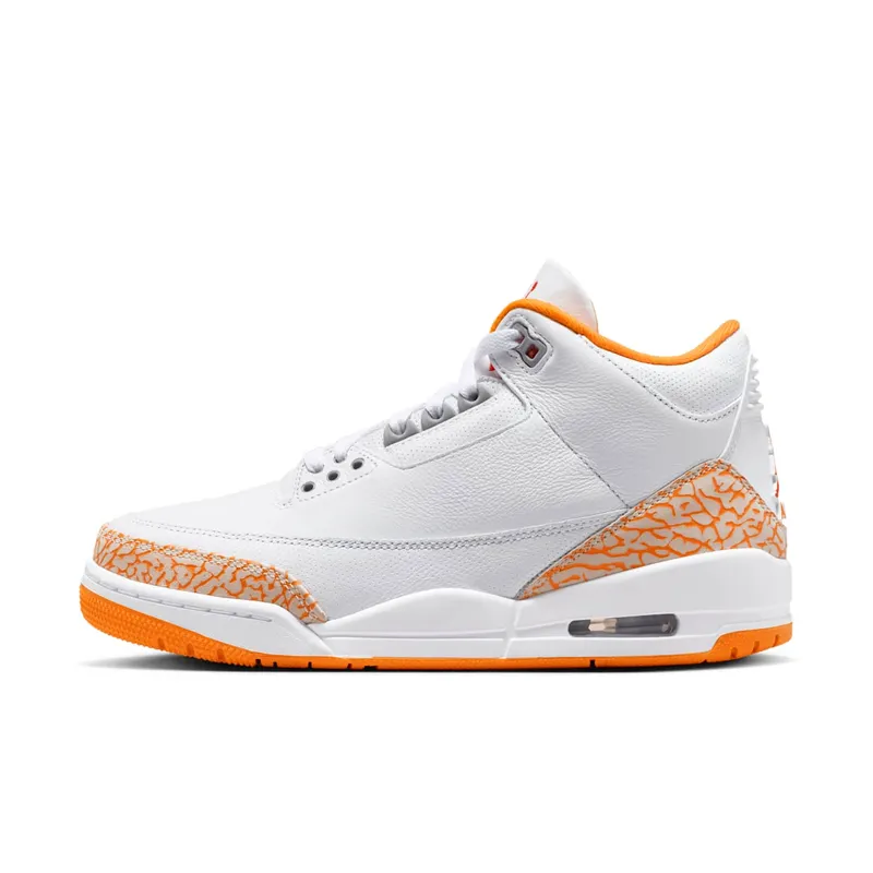 Air Jordan 3 “Orange Citrus” “White/Cement Grey/Fire Red/Multi-Color” | CK9246-101