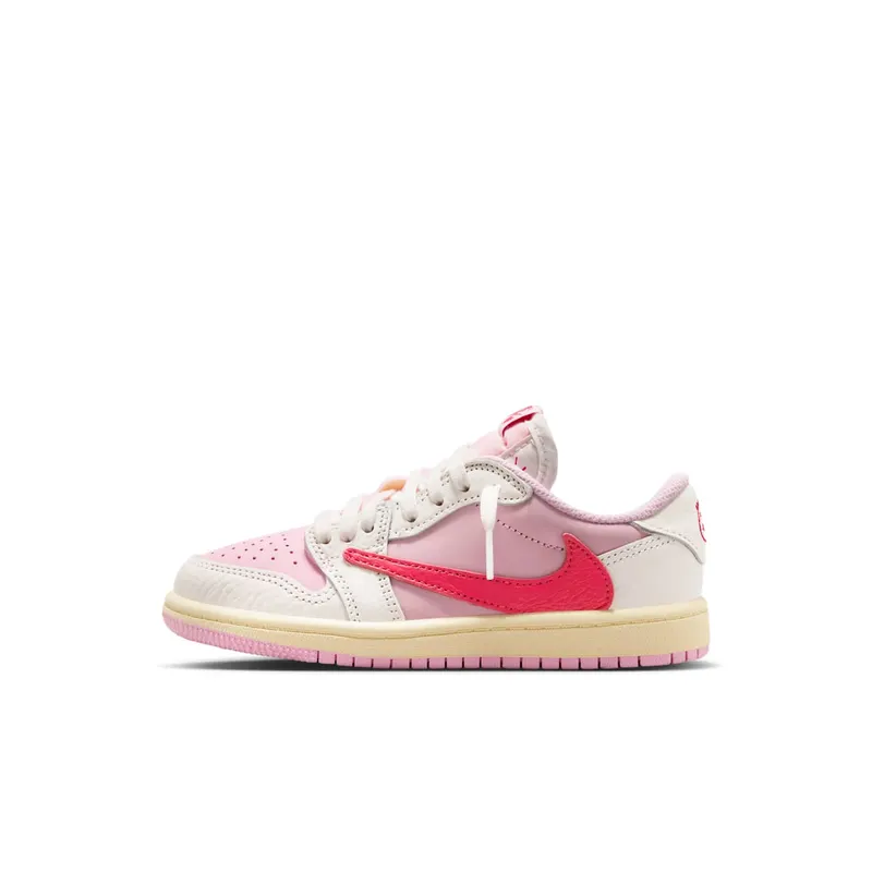 Air Jordan 1 Retro Low OG PS “Travis Scott – Tropical Pink” | IQ7605-101