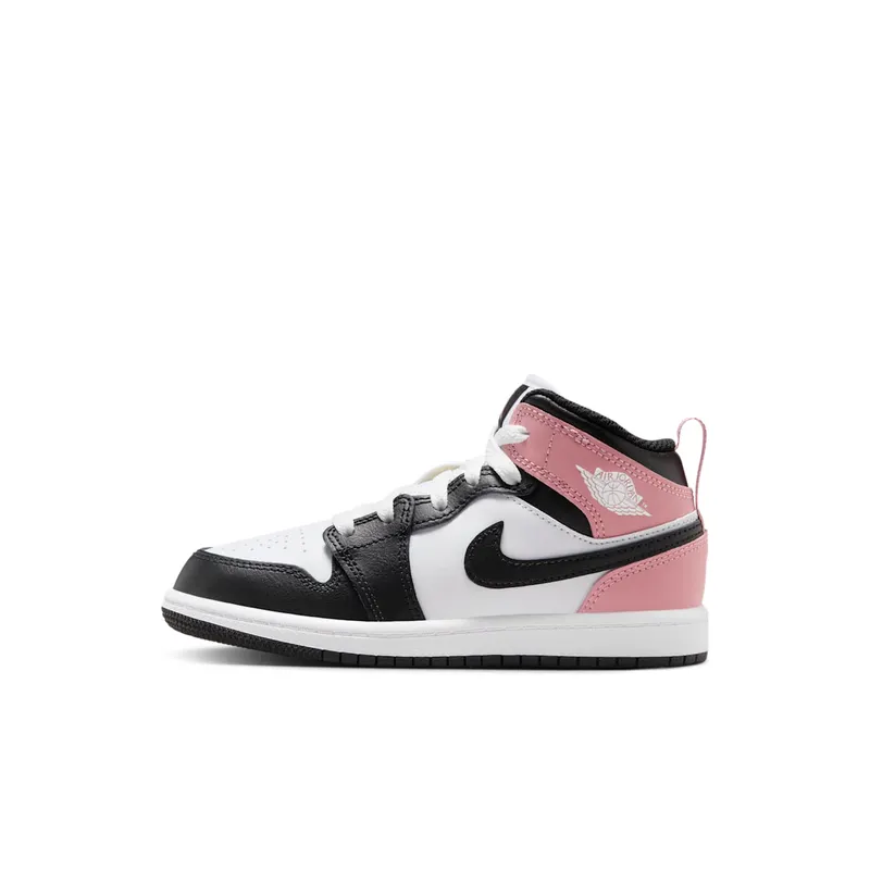 Jordan 1 Mid PS “White Rust Pink Black” | DQ8424-100