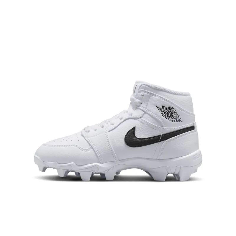 Jordan 1 Mid Cleat White Black “White / Black / Black” | HF6883-100