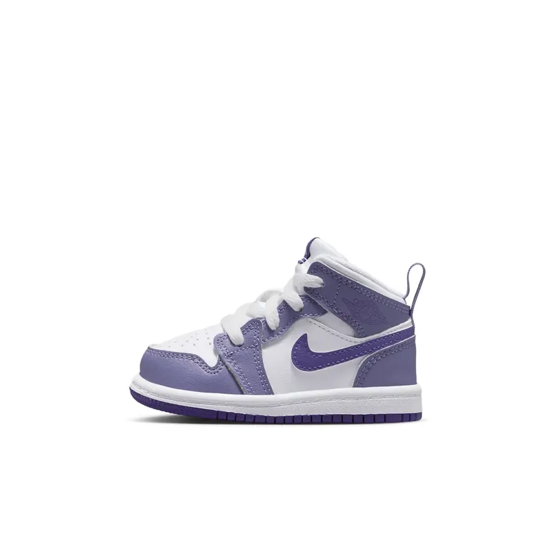 Jordan 1 Mid TD “Dusty Amethyst White Court Purple” | DQ8425-500
