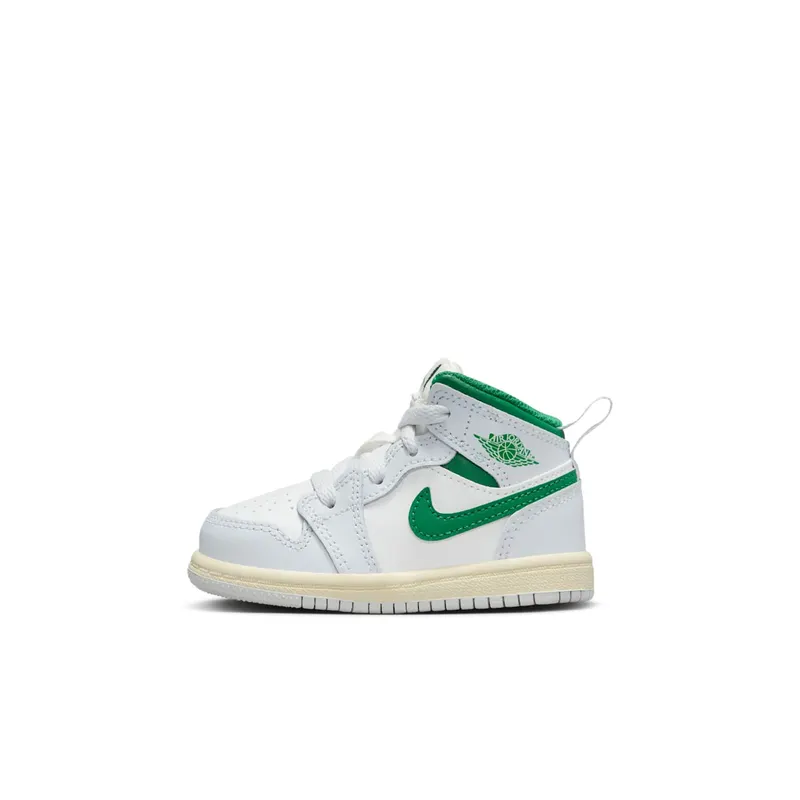 Jordan 1 Mid TD “Summit White Pure Platinum Sail Pine Green” | DQ8425-142