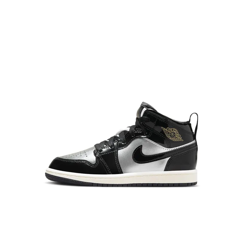 Jordan 1 Mid SE PS “Black Metallic Silver Sail Metallic Gold” | FZ3937-001
