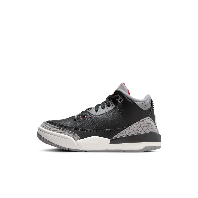 Air Jordan 3 PS “Black Cement” “Black/Fire Red/Cement Grey” | DM0966-010