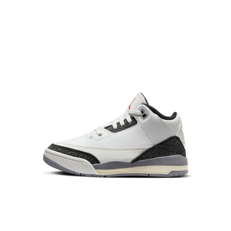 Air Jordan 3 PS “Cement Grey” “Summit White/Fire Red/Cement Grey/black” | DM0966-106