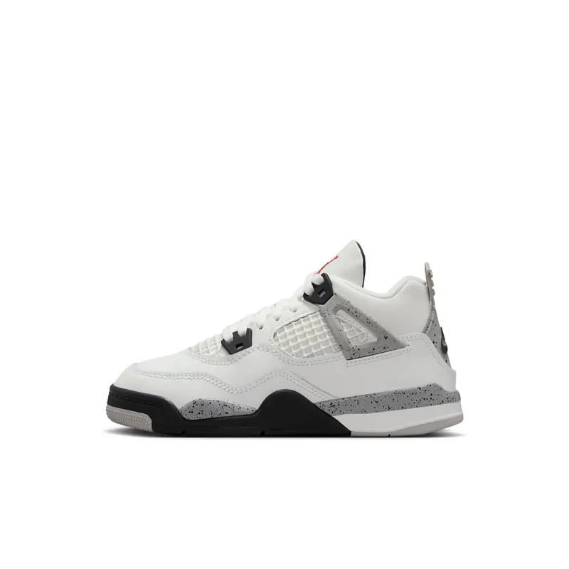 Air Jordan 4 Retro PS “White Cement” “Summit White/Fire Red/Tech Grey/Black” | IB4388-100