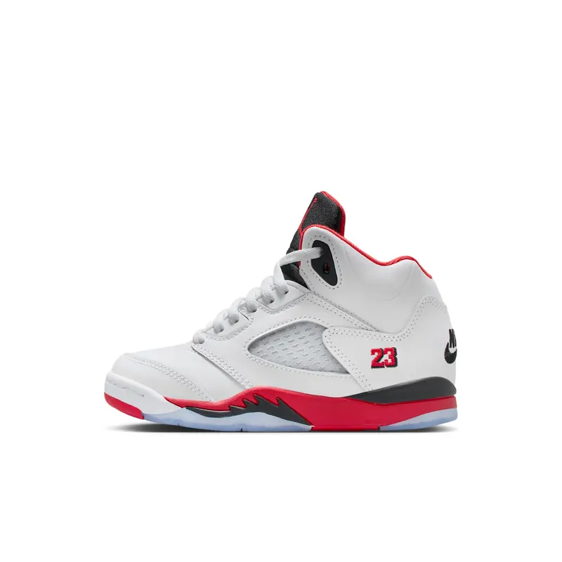 Air Jordan 5 PS “Fire Red – Black Tongue (2025)” | HQ7979-101