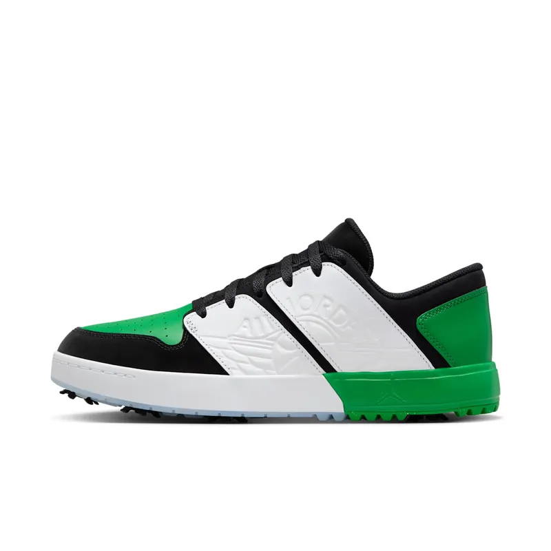 Jordan NU Retro 1 Low “Black White Blue Tint Lucky Green” | FZ4153-002