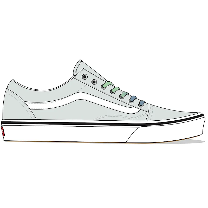 Vans ComfyCush Old Skool “Barely Blue-True White” | VN0A3WMA4BI