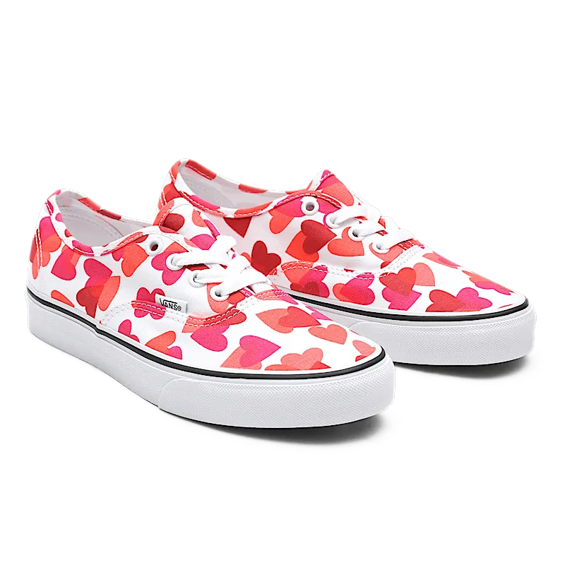 Vans Authentic “Valentine Hearts” “True White-Red” | VN0A348A40Q
