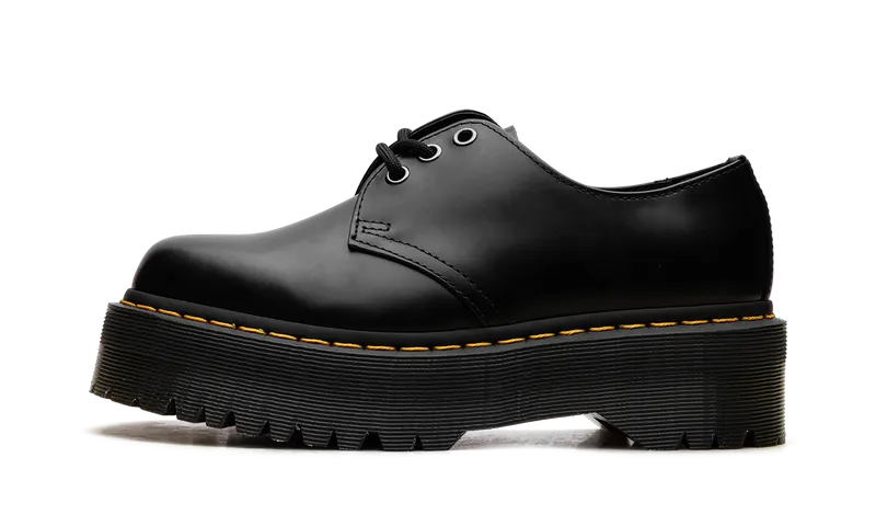 Dr Martens 1461 Quad Polished Smooth Leather Derby “Black” | 25567001