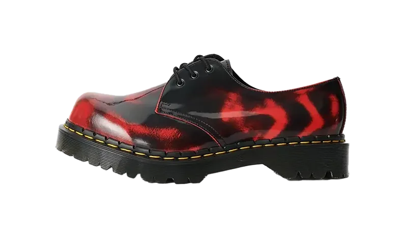 Dr Martens 1461 Rub Off Lux “Black Red” | 31864782