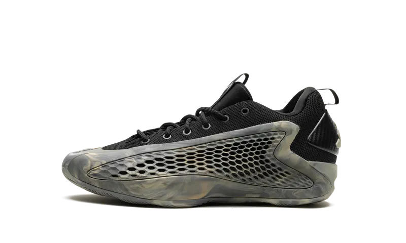Adidas Anthony Edwards 1 Low Basketbalschoenen Kids Silver Pebble / Core Black / Wonder Beige | JI4074